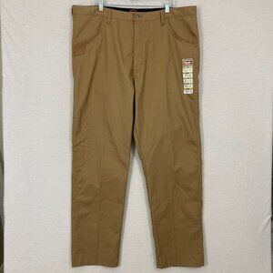 New Wrangler Men's Tan‎ Workwear Work Pants size 42 x 32